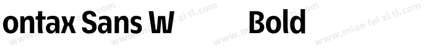ontax Sans W01 75 Bold字体转换